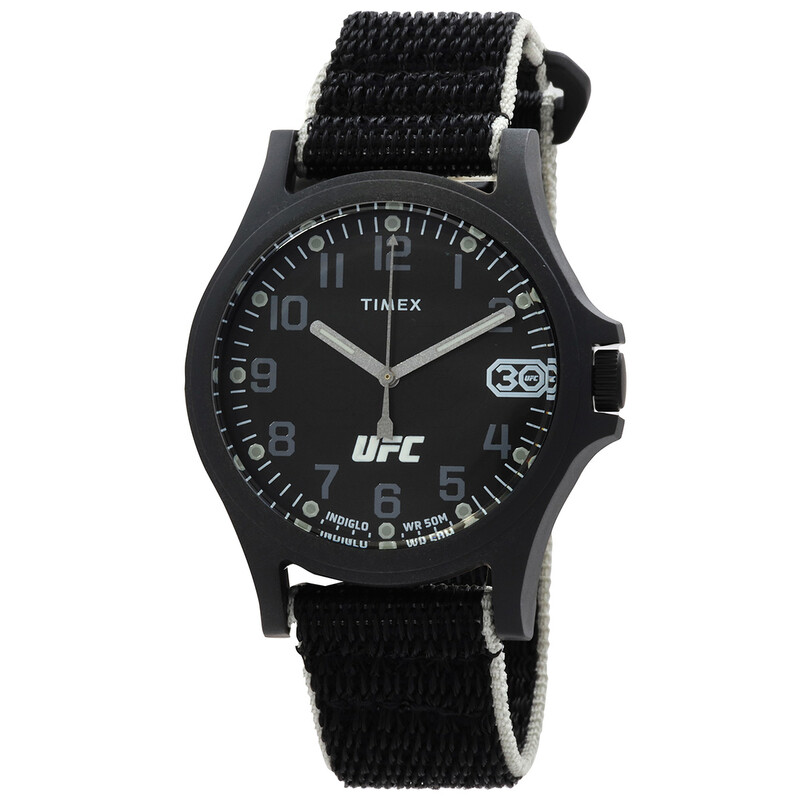 t33 Timex Ufc Apex 30th Aniversary Quartz Black Dial Men's Watch - Image 1